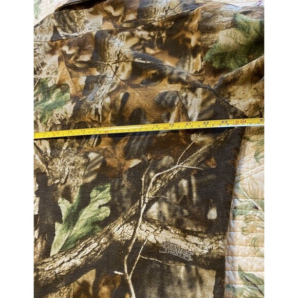 VNTG 90’s Codet Flannel Shirt Men's Large Brown Green Camo Chamois Made In USA - Picture 9 of 10